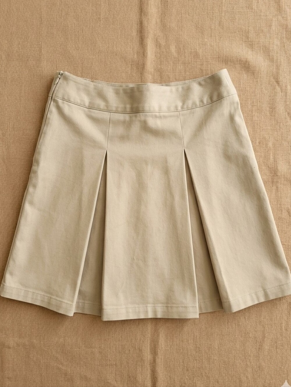 Cat & Jack Khaki Pleated Skater Skirt